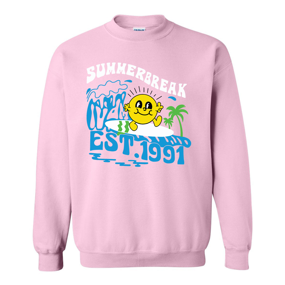 IUDM Summer Break 2022 Crewneck Sweatshirt- Pink